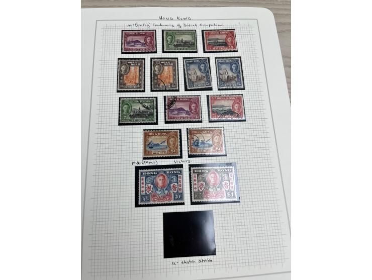 holding on album pages, better including QV used stamp to 96c, KGV Silver Jubilee, KGVI Silver Wedding, etc. Large quantity. 